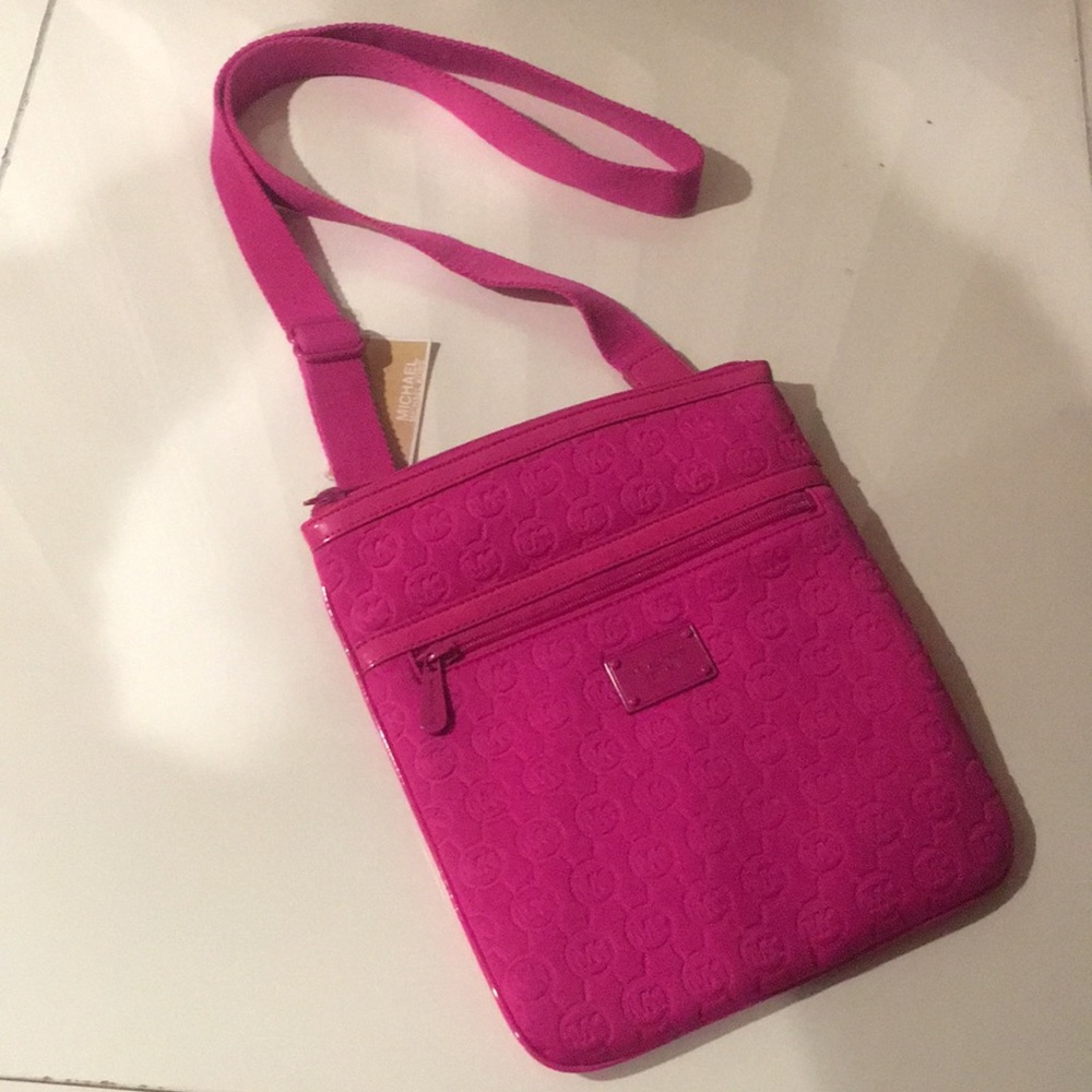 Michael Kors Mono Embossed Neoprene Crossbody Bag